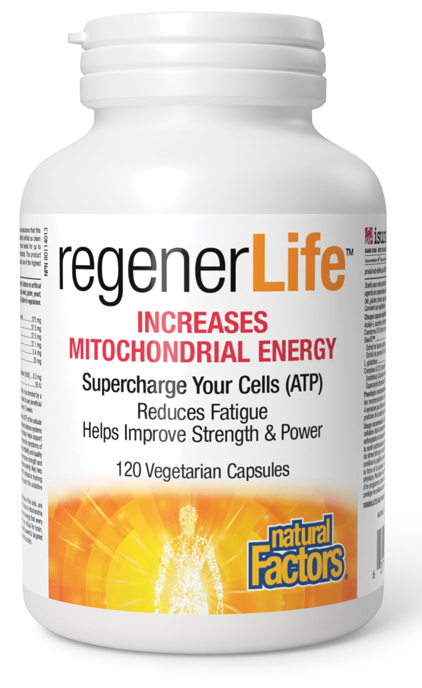 REGENERLIFE MITOCHONDRIAL ENERGY 120VCAP NATURAL FACTORS