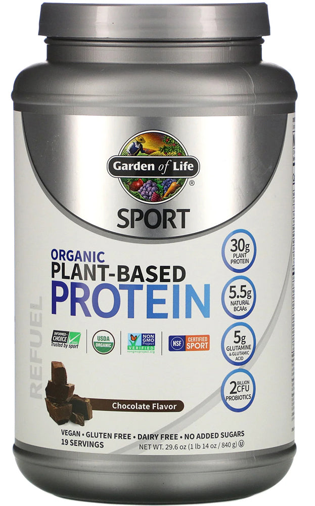 SPORT PLANT PROTEIN CHOCOLATE 840G GARDEN OF LIFE