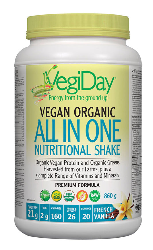 ALL-IN-1 NUTRITIONAL SHAKE VANILLA 860G VEGIDAY