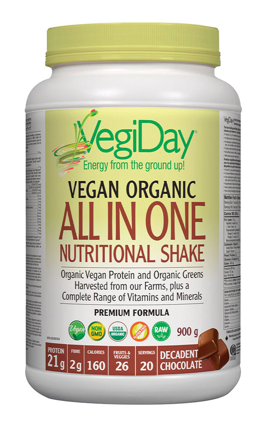 ALL-IN-1  NUTRITIONAL SHAKE CHOCOLATE 900G VEGIDAY