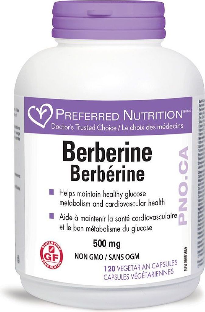 BERBERINE 500MG 120VCAP PREFERRED NUTRITION