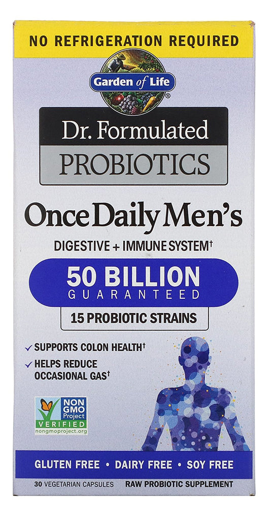 DR. FORMULATED ONCE DAILY MENS 50BIL 30CAP GARDEN OF LIFE