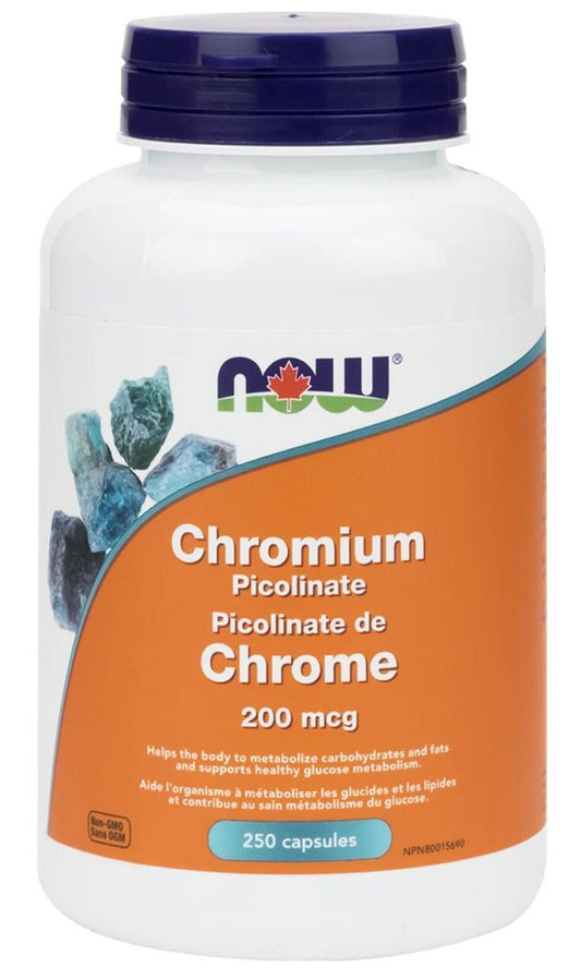 CHROMIUM PICOLINATE 200MCG 250 CAPS NOW
