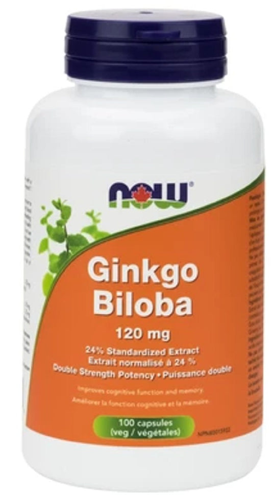 GINKGO BILOBA 120MG 100CAPS NOW