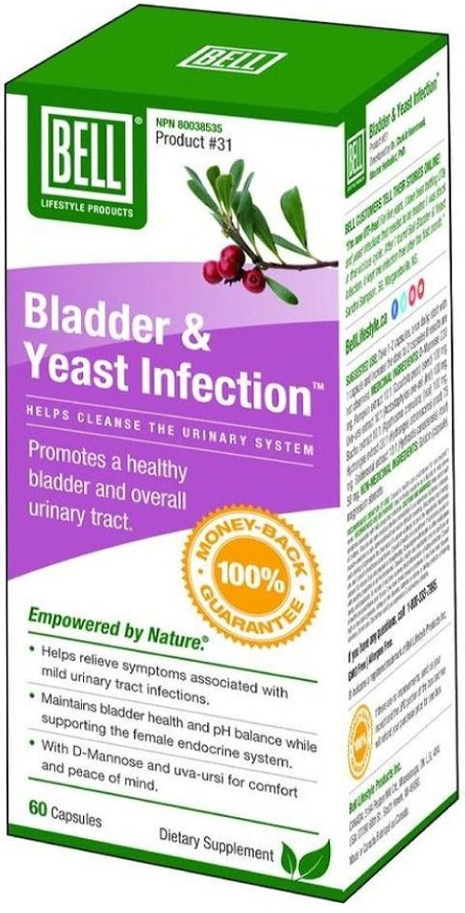BLADDER & YEAST INFECTION 60 CAPS BELL