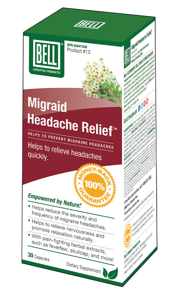 MIGRAID HEADACHE RELIE 30 BELL