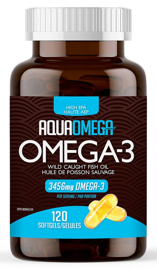 OMEGA 3 HIGH EPA 120 SOFTGELS AQUAOMEGA