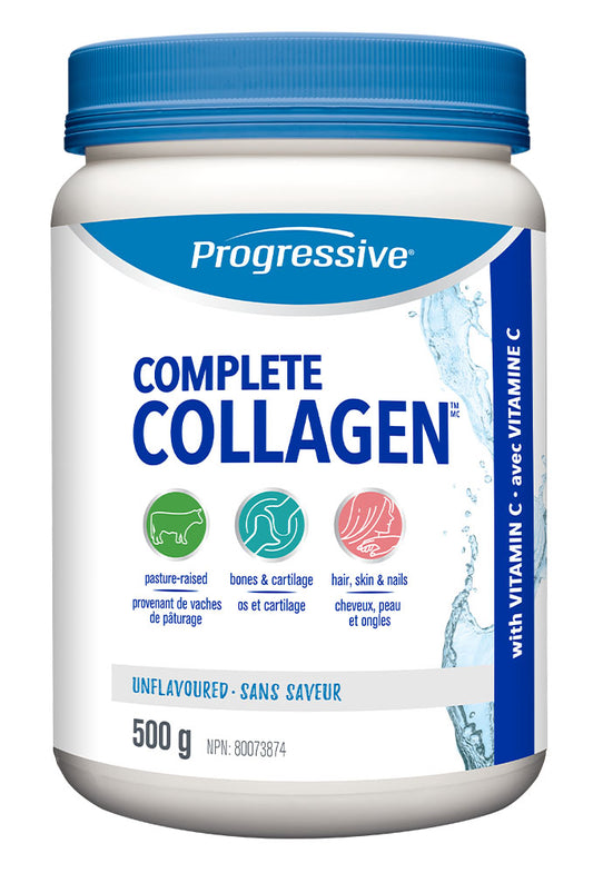COMPLETE COLLAGEN UNFLAVOURED 500G PROGRESSIVE