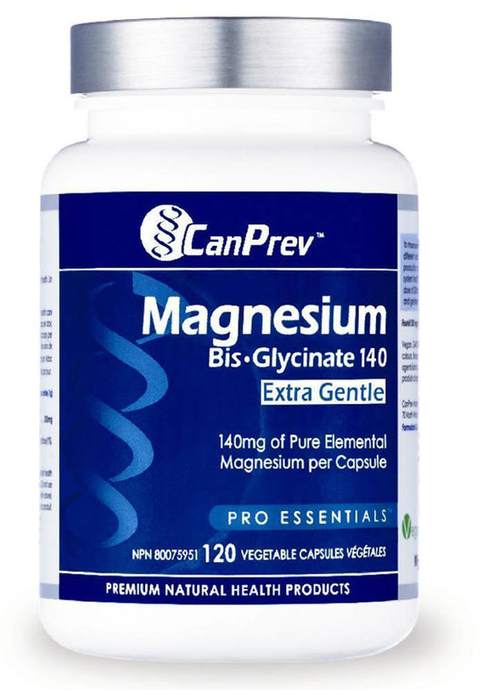 MAGNESIUM BISGLYCINATE 140MG 120CAP CANPREV