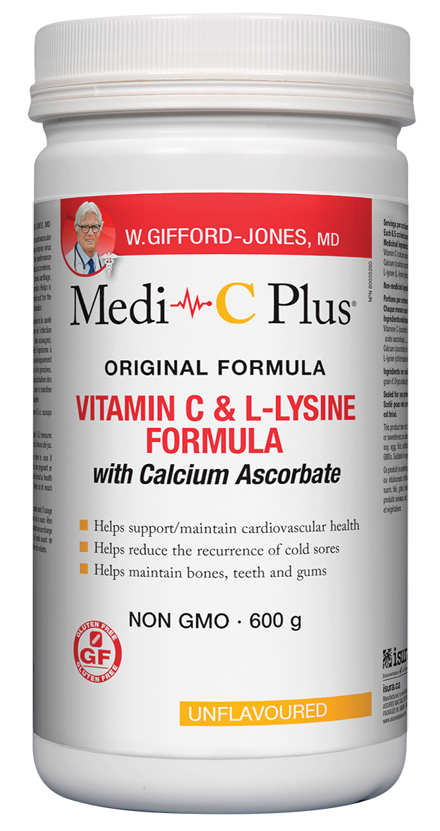 MEDI C + CALCIUM UNFLAVOURED 600G DR. GIFFORD JONES