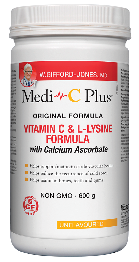 MEDI C + CALCIUM UNFLAVOURED 600G DR. GIFFORD JONES