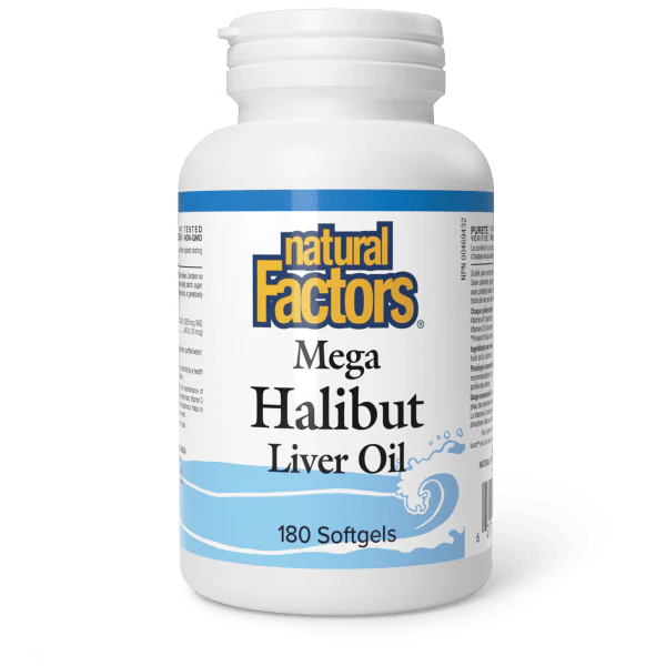 HALIBUT LIVER OIL 180SG NATURAL FACTORS