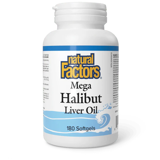 HALIBUT LIVER OIL 180SG NATURAL FACTORS