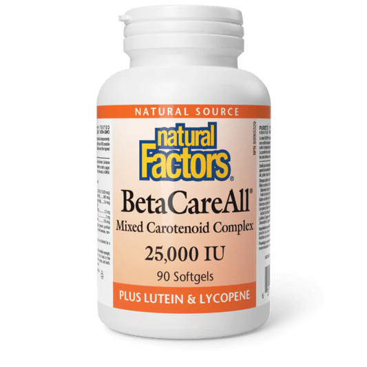 BETACAREALL 25,000IU 90 SOFTGELS NATURAL FACTORS