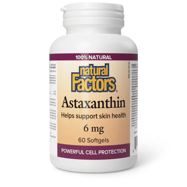 ASTAXANTHIN  6MG 60SG NATURAL FACTORS