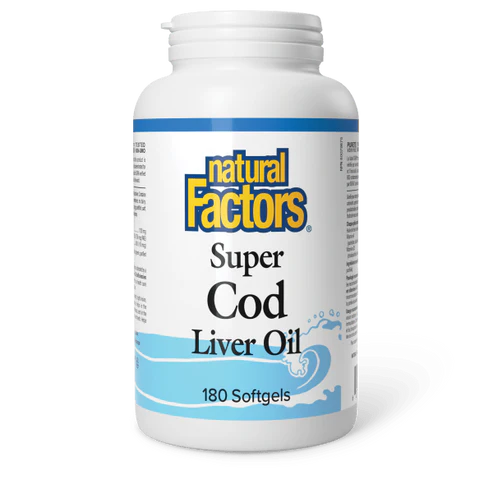 SUPER COD LIVER OIL 180SG NATURAL FACTORS