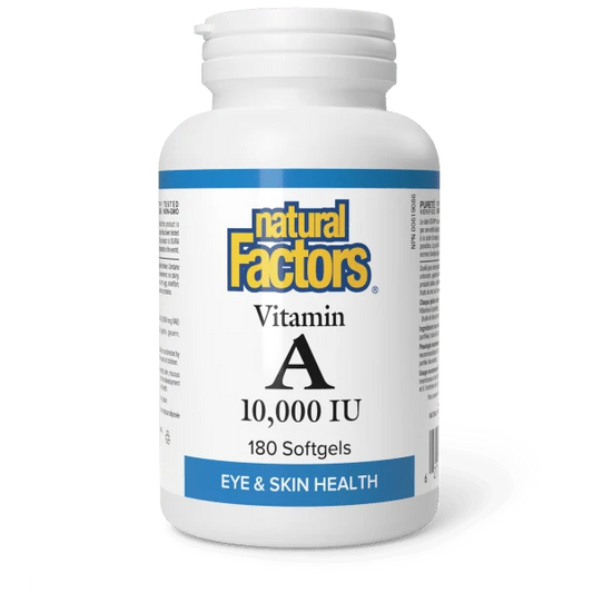 VITAMIN A 10,000IU 180 SOFTGELS NATURAL FACTORS