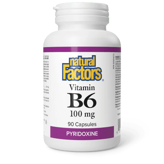 B6 100MG 90CAP NATURAL FACTORS