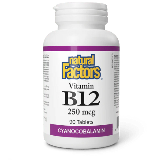 B12 250MCG 90TABS NATURAL FACTORS