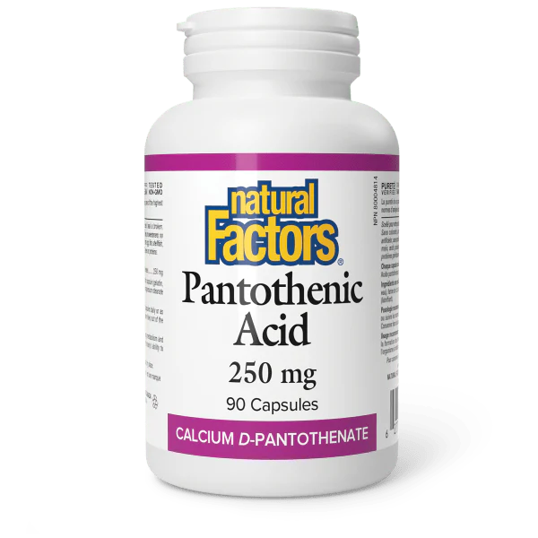PANTOTHENIC ACID 250MG 90CAPS NATURAL FACTORS