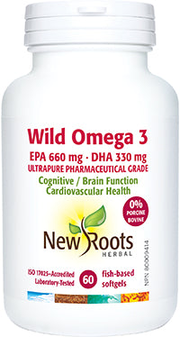 WILD OMEGA 3 660/330 120 CAPS NEW ROOTS