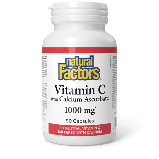 VITAMIN C CALCIUM ASCORBATE 1000MG 90CAPS NATURAL FACTORS