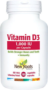 VITAMN D3 1000IU 180 CAPS NEW ROOTS