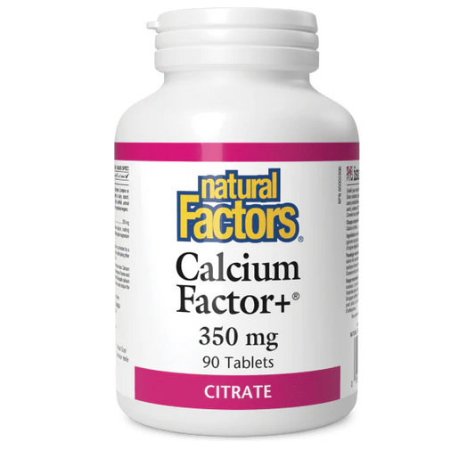 CALCIUM FACTOR+ CITRATE 350MG 90TABS NATURAL FACTORS