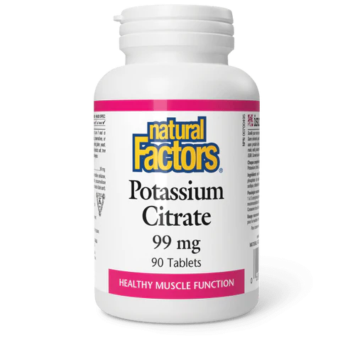 POTASSIUM CITRATE 99MG 90TAB NATURAL FACTORS