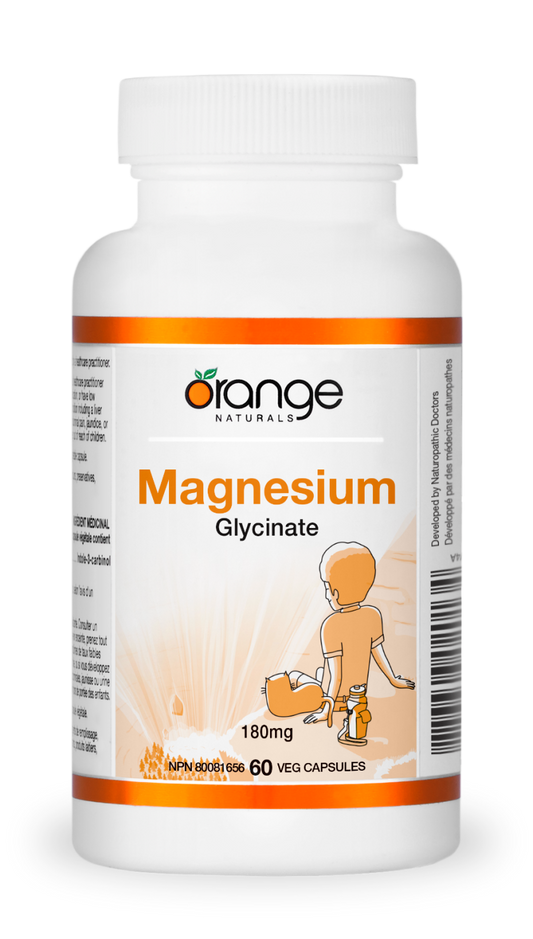 MAGNESIUM GLYCINATE 180MG 60VCAP ORANGE NATURALS