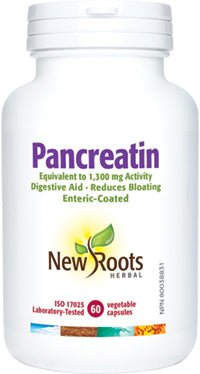 PANCREATIN 1300MG 60 CAPS NEW ROOTS