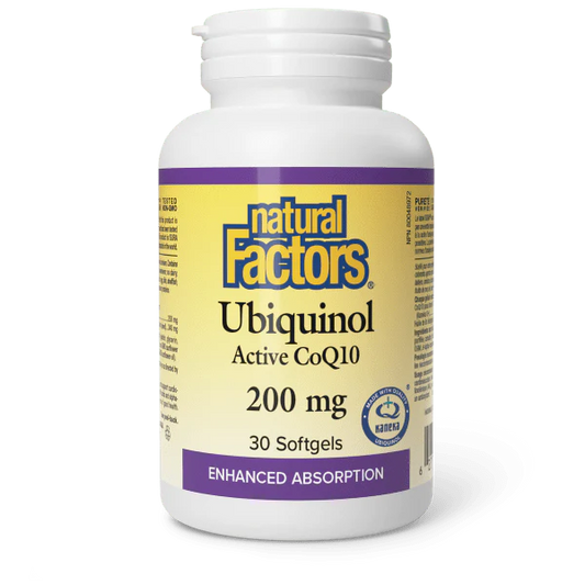 UBIQUINOL 200MG 30CAP NATURAL FACTORS
