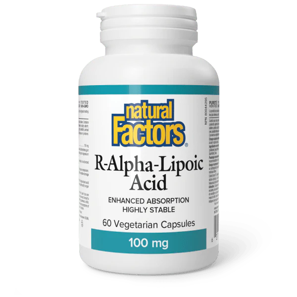 R-ALPHA-LIPOIC ACID 100MG 60CAPS NATURAL FACTORS