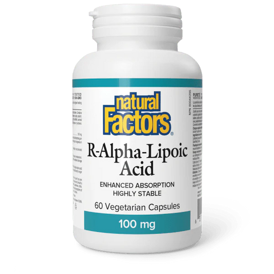 R-ALPHA-LIPOIC ACID 100MG 60CAPS NATURAL FACTORS