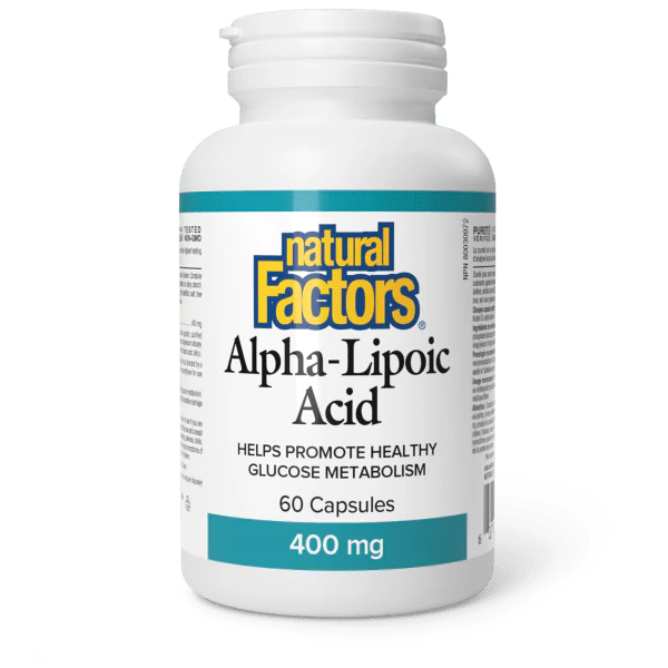 ALPHA-LIPOIC ACID 400MG 60CAPS NATURAL FACTORS