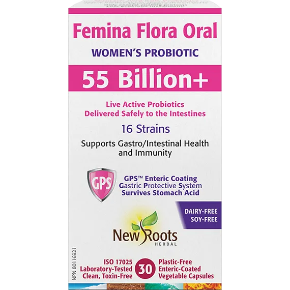 FEMINA FLORA ORAL 55BIL+ 30CAP NEW ROOTS