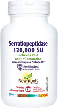 SERRATIOPEPTIDASE 120000SU 120 CAPS NEW ROOTS