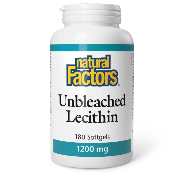 UNBLEACHED LECITHIN 1200MG 180CAP NATURAL FACTORS