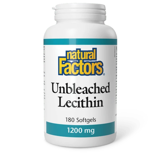 UNBLEACHED LECITHIN 1200MG 180CAP NATURAL FACTORS