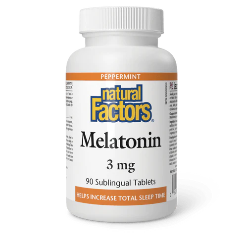 MELATONIN 3MG 90 SUBLINGUAL TABS NATURAL FACTORS