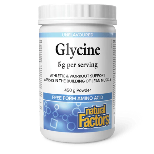 GLYCINE 5G POWDER 450G NATURAL FACTORS