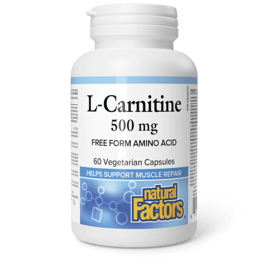 L-CARNITINE 500MG 60VCAP NATURAL FACTORS
