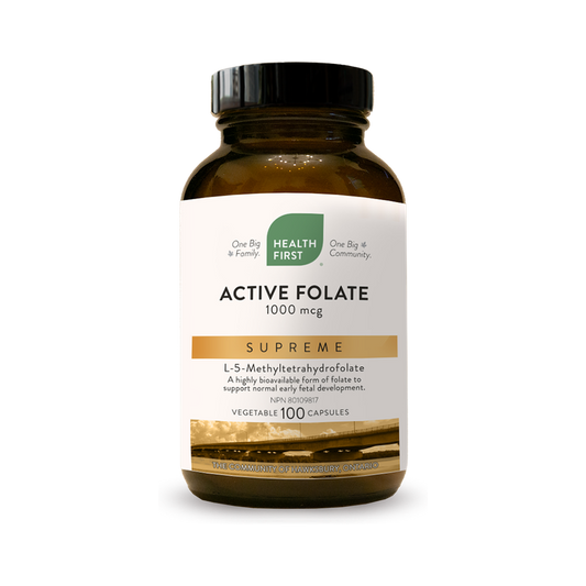 ACTIVE FOLATE SUPREME 1000MCG 100VCAP HEALTH FIRST