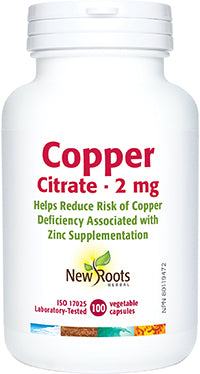 COPPER CITRATE 2MG 100 CAPS NEW ROOTS