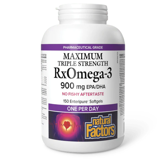 RXOMEGA-3 900MG MAXIMUM TRIPLE STRENGTH 150SG NATURAL FACTORS