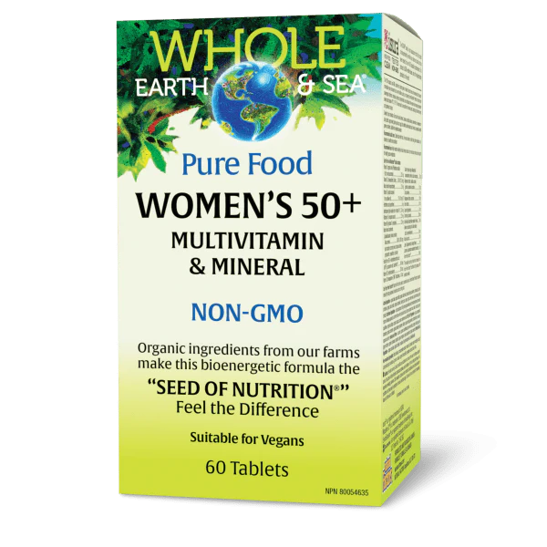 WHOLE EARTH & SEA WOMEN 50+ MULTI 60TABS NATURAL FACTORS