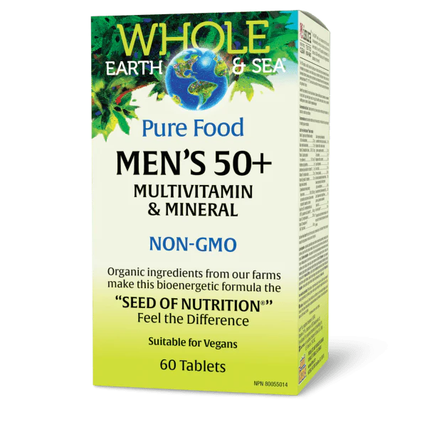 MEN'S 50+ MULTI 60TAB WHOLE EARTH & SEA NATURAL FACTORS