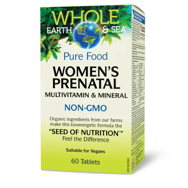 WHOLE EARTH & SEA PRENATAL 60TAB NATURAL FACTORS