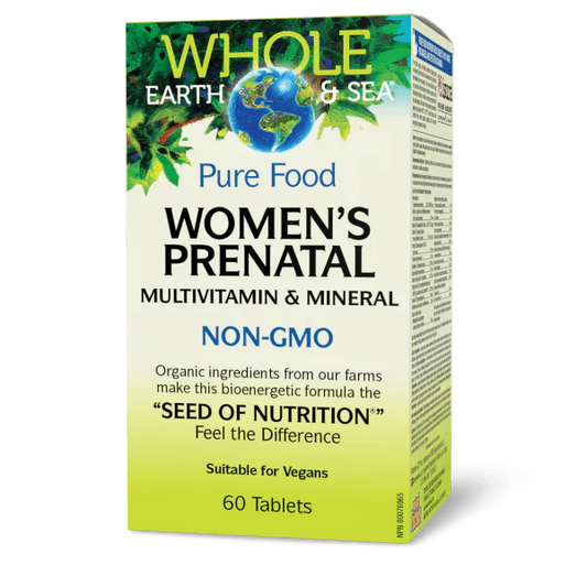 WHOLE EARTH & SEA PRENATAL 60TAB NATURAL FACTORS