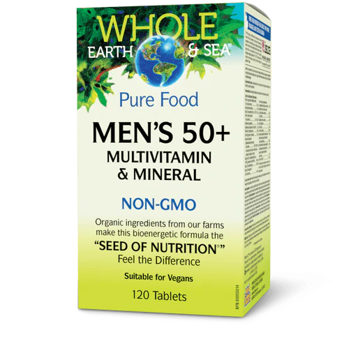 WHOLE EARTH+SEA MEN'S MULTI 50+ 120TABS NATURAL FACTORS